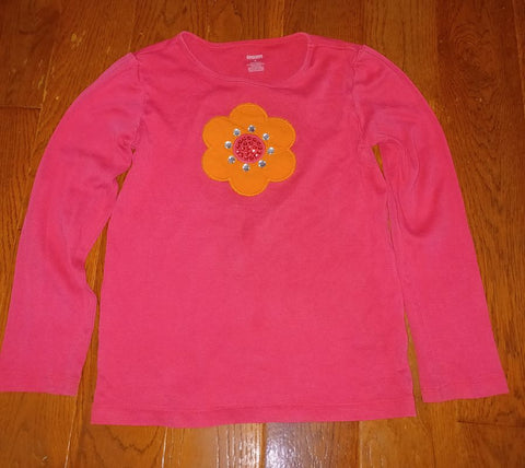 Gymboree Pink w Orange Flower Sz 9 8