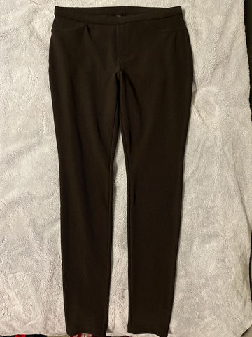 Hue Dark brown ribbed jeggins Women's - M