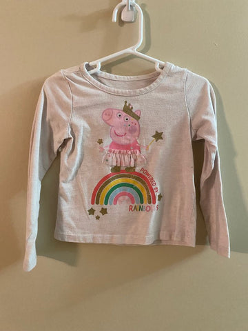 Peppa Pig Girls long sleeve shirt 4T/4