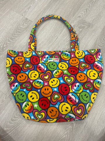 Melissa and Doug Smiley fleece bag holds lots! Bag