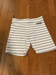 Matilda Jane Grey and white striped shorts 6T/6X