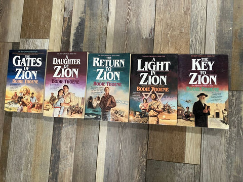 The Zion Chronicles set 5 Good condition, by Bodie Thoene Adult