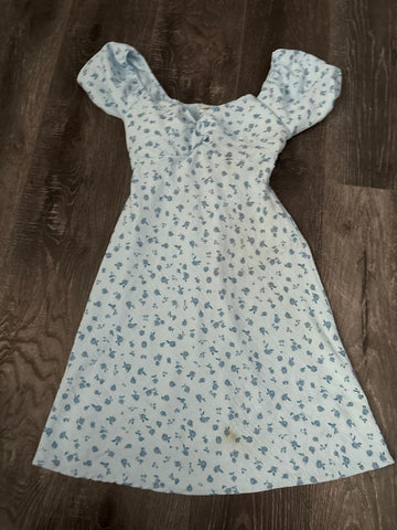 No boundaries Blue floral dress Junior XS-0
