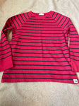 Crazy 8 Red and black stripe thermal long sleeve shirt 7