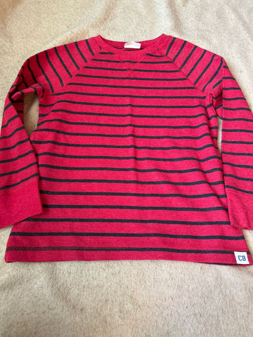 Crazy 8 Red and black stripe thermal long sleeve shirt 7