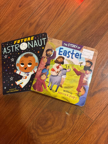 Board books Future astronaut and Easter Preschool (3-5 yrs)