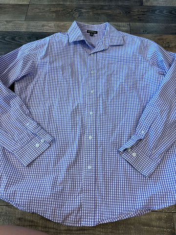 George Lavendar plaid Men's - L