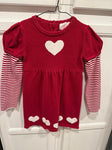 Heirlooms Red hearts sweater dress 5T/5