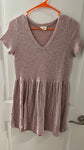 Caution to the Wind Mauve stripe dress Junior Small 1-3