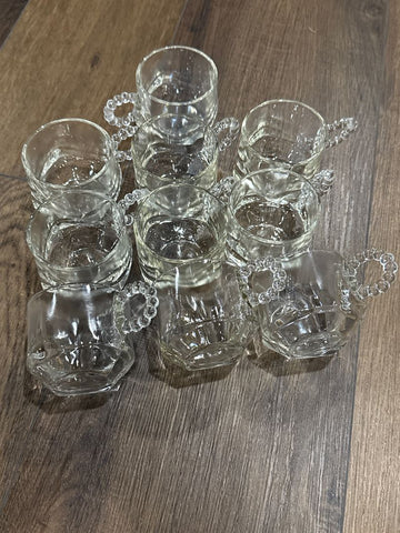 Crystal Punch glasses set of 10 Kitchen