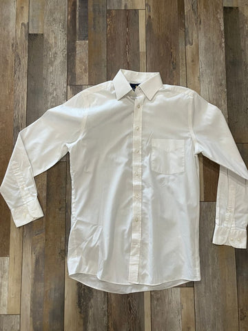 Stafford White shirt, fitted Good condition, Size 14 1/2 neck, 32-33 Men's - S