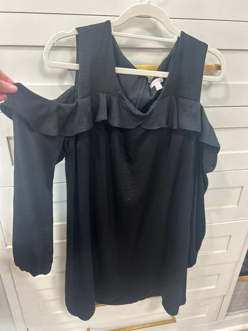 Xhilaration Cold shoulder black dress Women's XL 16