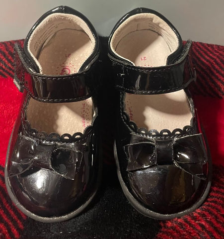 Pediped Black Patent Mary Jane Dress Shoes 5-1/2 (Lil' Kid)