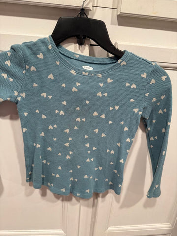 Old Navy Green hearts 5T/5