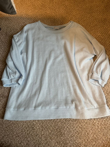 California Light blue waffle shirt Women's - L