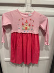 Squiggles Pink castle dress size 6/7 6T/6X