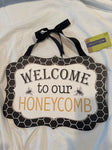 Hobby Lovby NWT wall hanger Welcome to Our Honeycomb Decor