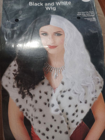 NEW Black & White Wig Miscellaneous