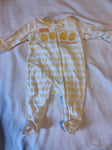Carter's Yellow Striped Onesie 0-3 Months