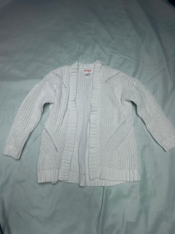 Cat & Jack White cardigan EUC 2T