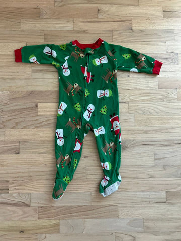 Carters Christmas fleece pjs 18 Months