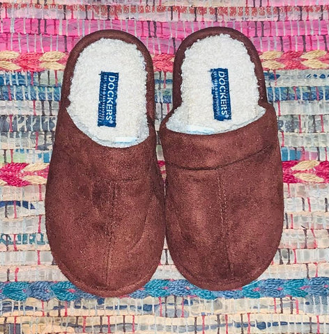 Dockers Size 11/12 brown house shoes 11 (Lil' Kid)