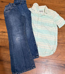 Childrens place 2 jeans, 1 SS shirt 7