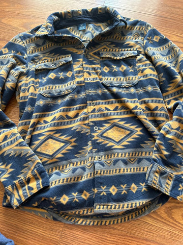 George Aztec fleece schacket Men's - M