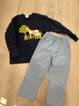 The Bailey Boys Horse shirt and blue pants, EUc 4T/4