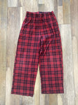 Pajama pants - red red plaid pants 10