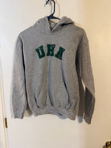 Gildan YL UHA grey hoodie 10