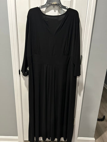 Dressbarn-no tag Long black 3/4 sleeve empire waste Women's XXL 18