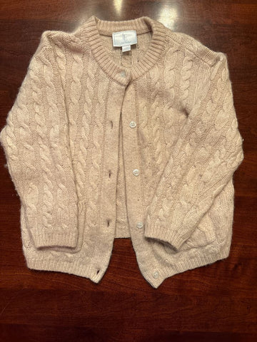 Little English Cable knit light brown sweater super soft! 3T/3