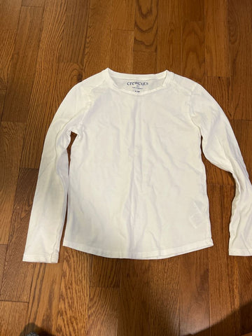 Crewcuts White layering top 5T/5