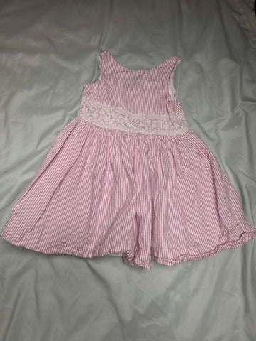 Ralph Lauren Classy pink and white dress EUC 2T