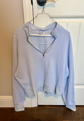 Danskin baby blue quarter zip Women's XL 16