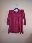 Lily & Loyndon Purple plum polka dot dress size 5T excellent used condition 5T/5