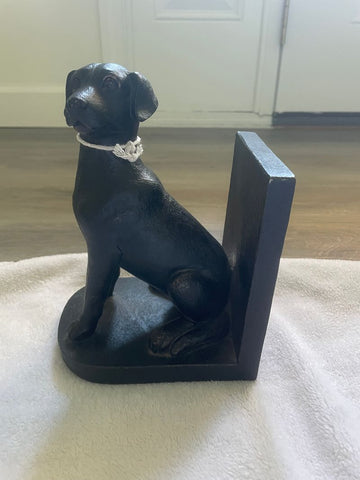 Unknown Black Lab Bookend Piece Miscellaneous