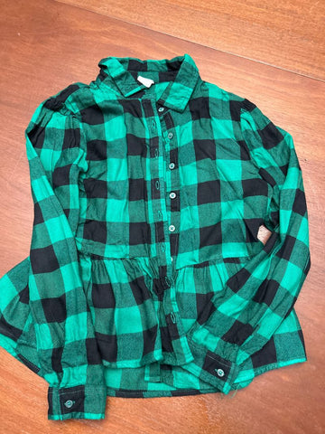 Evsie Sz 11/12 green black plaid 10