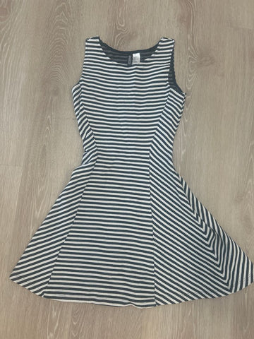 Divided Black white stripe dress Women's 4