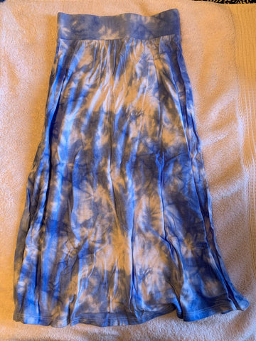 Cat and Jack XS Blue white tie dyed long skirt. Used 4th of July/holudays 4T/4