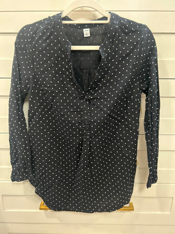 Old Navy Black Polka dot shirt Women's - S