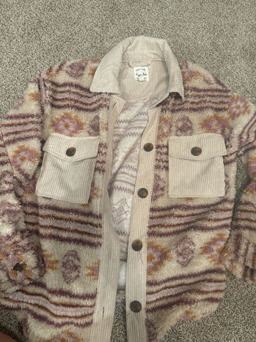 Hippie Rose Fleece Sherpa like new from Dillards Women's - XS
