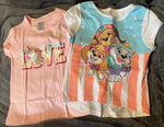 Various Paw Patrol and Love Unicorn Shirts 2T
