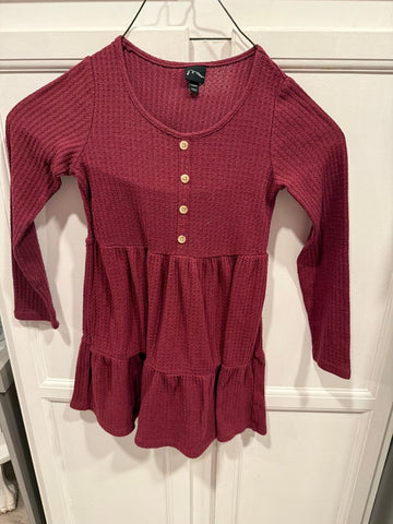 Art Class Burgundy dress 6T/6X