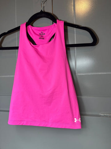 Under Armour Pink fitness tank- YLG-NWOT 16