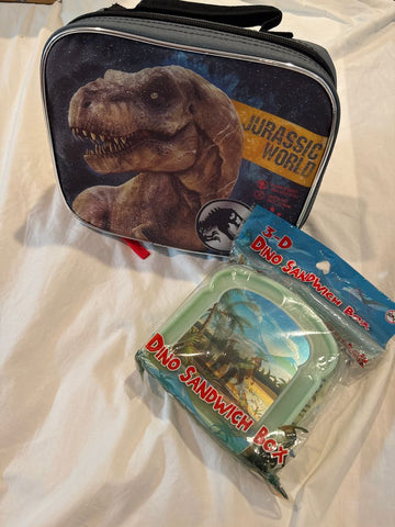 Jurassic World NWOT lunchbox and sandwich box Miscellaneous