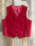 Boys Red Vest with 4 buttons - SIZE 4T 4T/4
