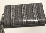 Large purse/clutch Faux snake skin purse large 14 3/4 x 8 1/2 Bag