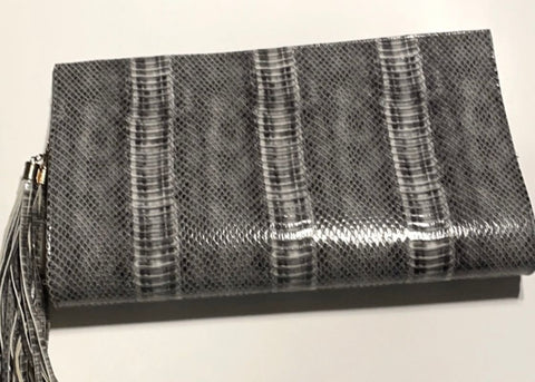Large purse/clutch Faux snake skin purse large 14 3/4 x 8 1/2 Bag